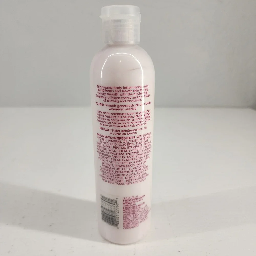 Avon Senses Black Cherry‎ & Nutmeg Body Lotion 8.4 fl oz Moisturizing Cream